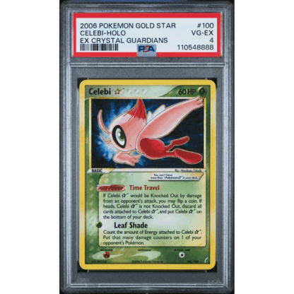 Celebi Goldstar - Crystal Guardians - PSA 4