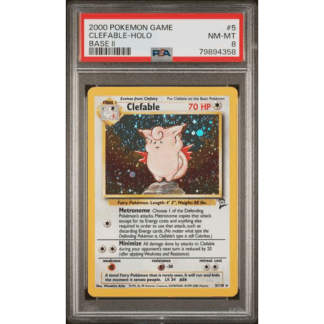 Clefable - Base 2 - PSA 8