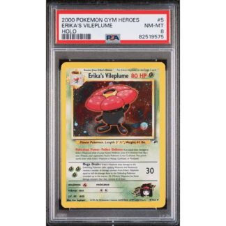 Erika's Vileplume - Gym Heroes - PSA 8