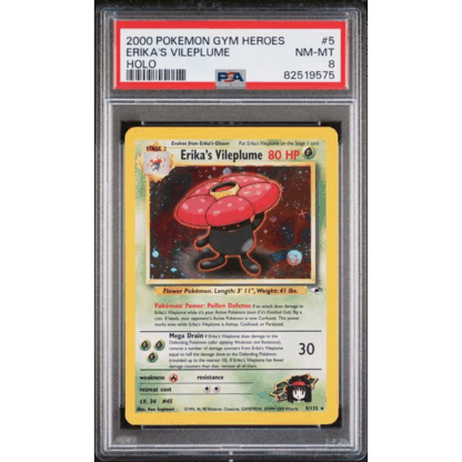 Erika's Vileplume - Gym Heroes - PSA 8