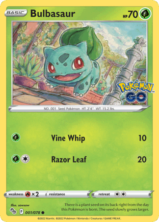 Bulbasaur Reverse - Pokémon GO