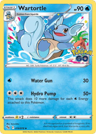 Wartortle Reverse - Pokémon GO