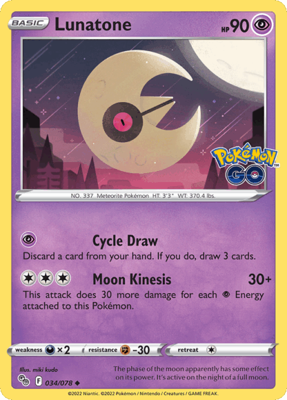 Lunatone Reverse - Pokémon GO