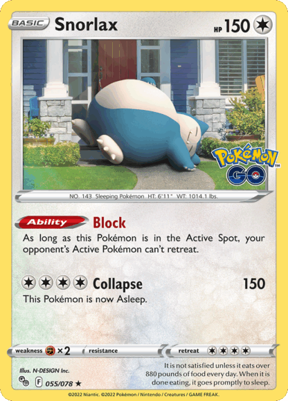 Snorlax Reverse - Pokémon GO
