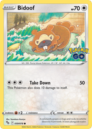 Bidoof Reverse - Pokémon GO