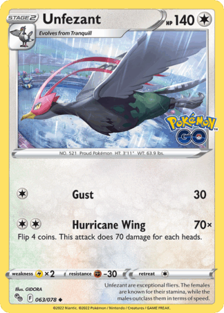 Unfezant Reverse - Pokémon GO