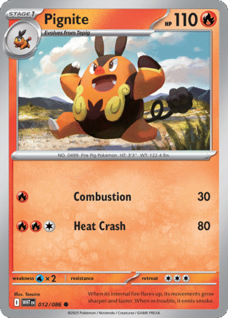 Pignite Poke Ball - White Flare