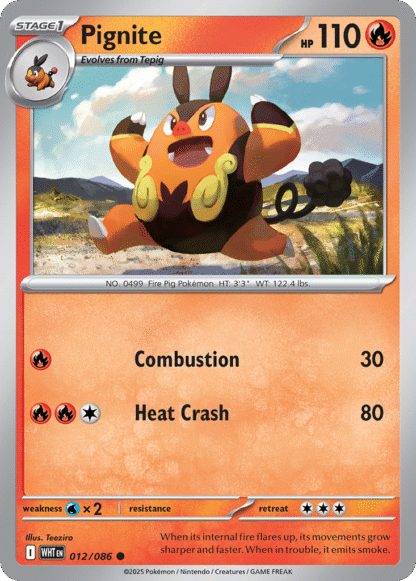 Pignite Poke Ball - White Flare