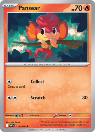 Pansear Poke Ball - White Flare