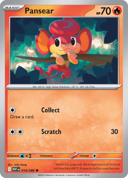 Pansear Poke Ball - White Flare