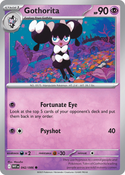 Gothorita Poke Ball - White Flare