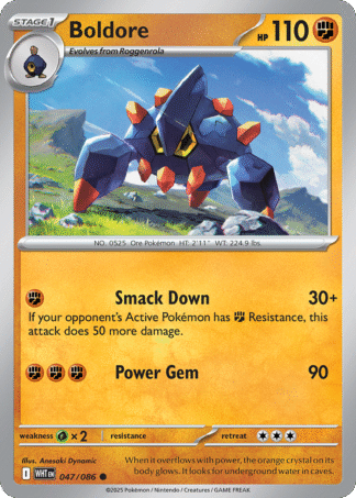Boldore Poke Ball - White Flare