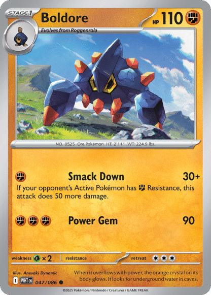 Boldore Poke Ball - White Flare