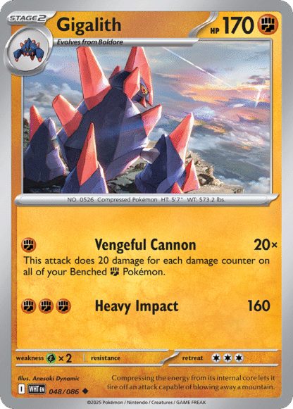 Gigalith Poke Ball - White Flare