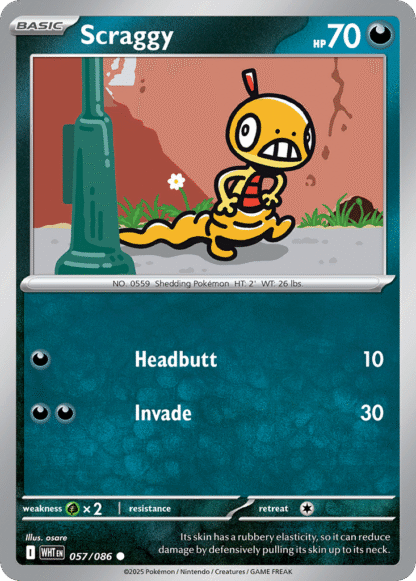 Scraggy Master Ball - White Flare