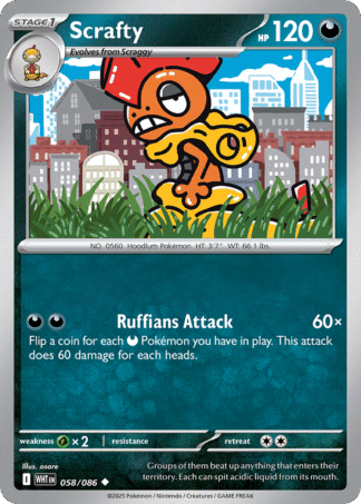Scrafty Master Ball - White Flare