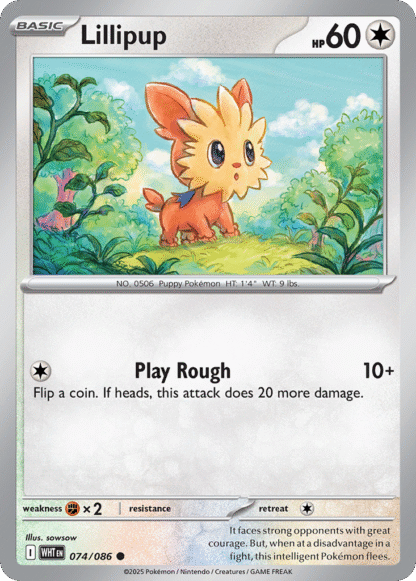 Lillipup Poke Ball - White Flare