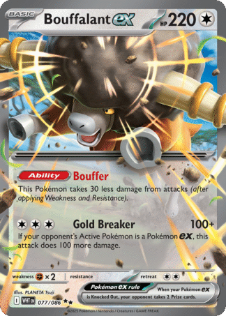 Bouffalant ex - White Flare