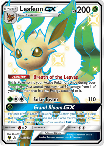 Leafeon-GX - Hidden Fates Shiny Vault