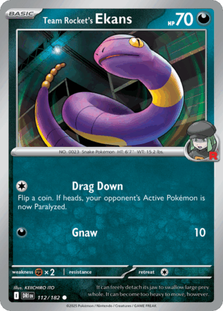 Team Rocket's Ekans Reverse - Destined Rivals