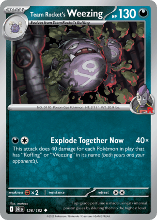 Team Rocket's Weezing Reverse - Destined Rivals