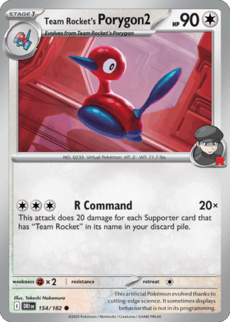 Team Rocket's Porygon2 Reverse - Destined Rivals