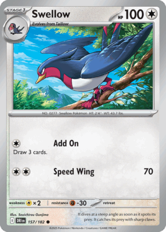 Swellow Reverse - Destined Rivals