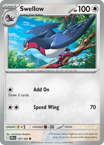 Swellow Reverse - Destined Rivals