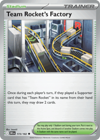 Team Rocket's Factory Reverse - Destined Rivals