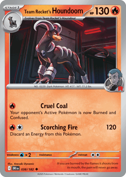 Team Rocket's Houndoom Reverse - Destined Rivals