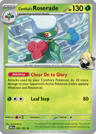 Cynthia's Roserade Reverse - Destined Rivals