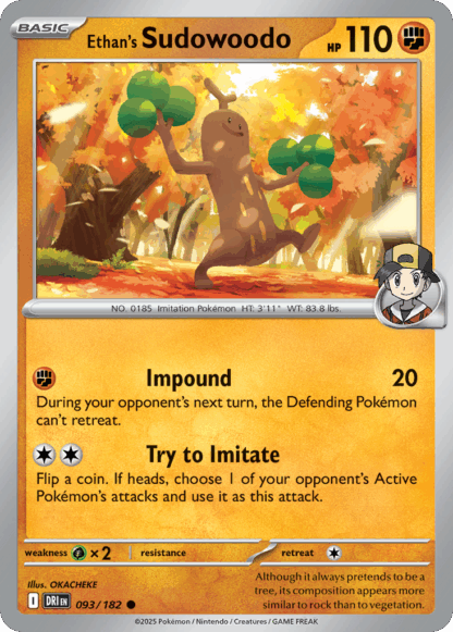 Ethan's Sudowoodo Reverse - Destined Rivals