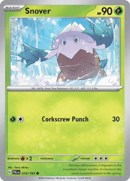 Snover Reverse - Paldea Evolved