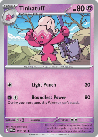 Tinkatuff Reverse - Paldea Evolved