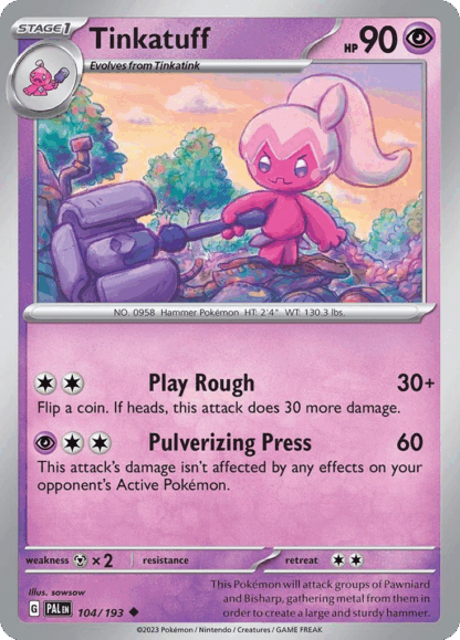 Tinkatuff Reverse - Paldea Evolved