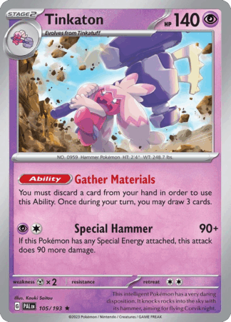 Tinkaton Reverse - Paldea Evolved