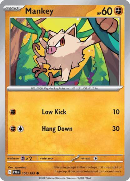 Mankey Reverse - Paldea Evolved