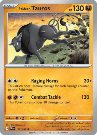 Paldean Tauros Reverse - Paldea Evolved
