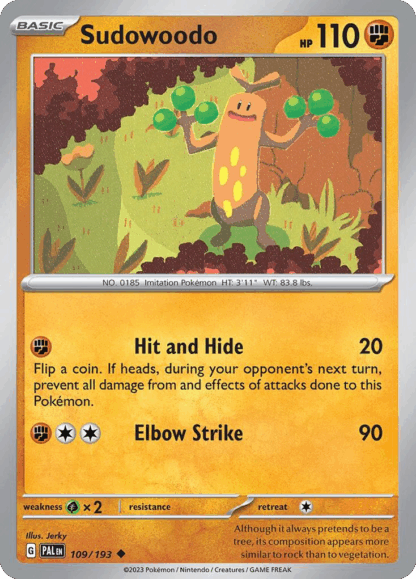 Sudowoodo Reverse - Paldea Evolved