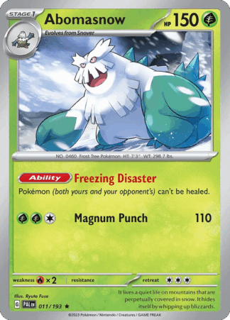 Abomasnow Reverse - Paldea Evolved