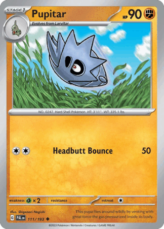 Pupitar Reverse - Paldea Evolved