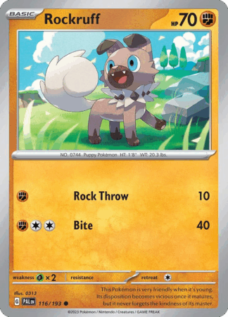 Rockruff Reverse - Paldea Evolved