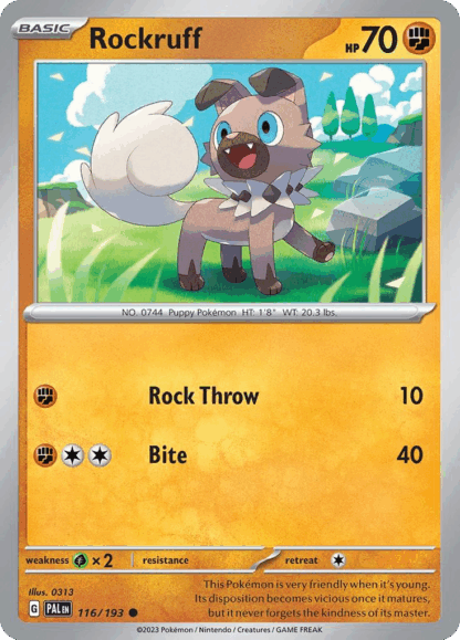 Rockruff Reverse - Paldea Evolved