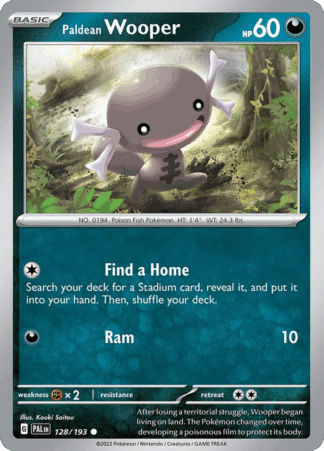 Paldean Wooper Reverse - Paldea Evolved