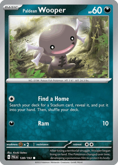 Paldean Wooper Reverse - Paldea Evolved