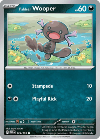 Paldean Wooper Reverse - Paldea Evolved