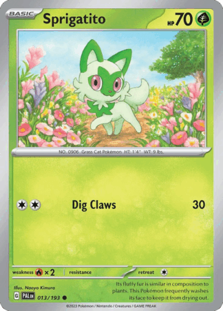 Sprigatito Reverse - Paldea Evolved