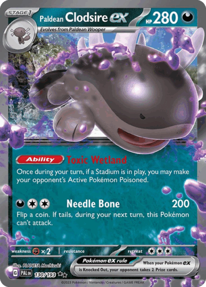 Paldean Clodsire ex - Paldea Evolved