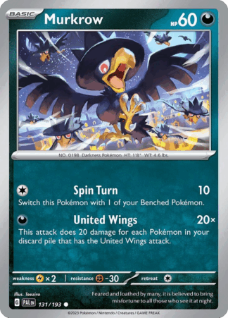 Murkrow Reverse - Paldea Evolved