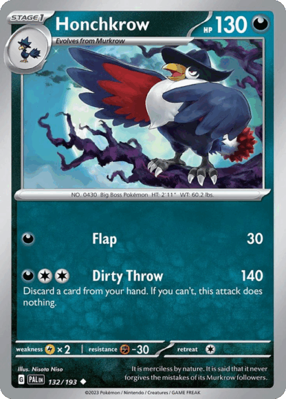 Honchkrow Reverse - Paldea Evolved